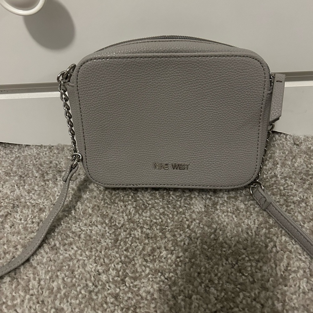 Nine West Light Gray Crossbody Bag